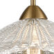 Radiance 1 Light 16 inch Satin Brass Pendant Ceiling Light