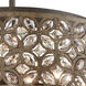 Rosslyn 6 Light 22 inch Mocha with Deep Bronze Chandelier Ceiling Light