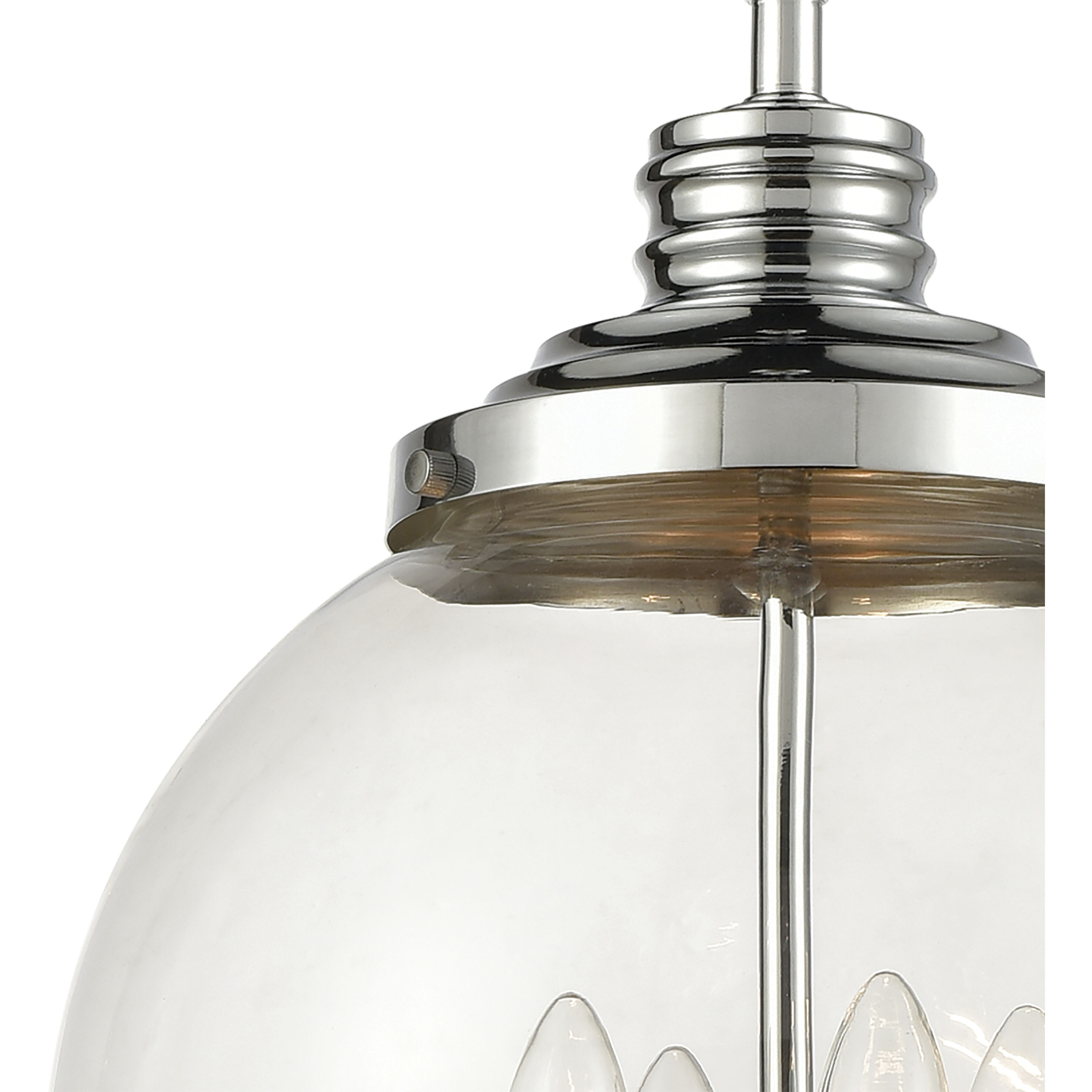 Brushed chrome pendant outlet