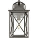 Carriage Light 1 Light 17 inch Matte Black Outdoor Sconce