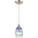 Vines 1 Light 5 inch Satin Nickel Mini Pendant Ceiling Light