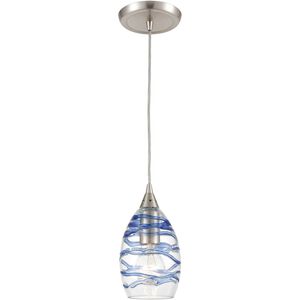 Vines 1 Light 5 inch Satin Nickel Mini Pendant Ceiling Light
