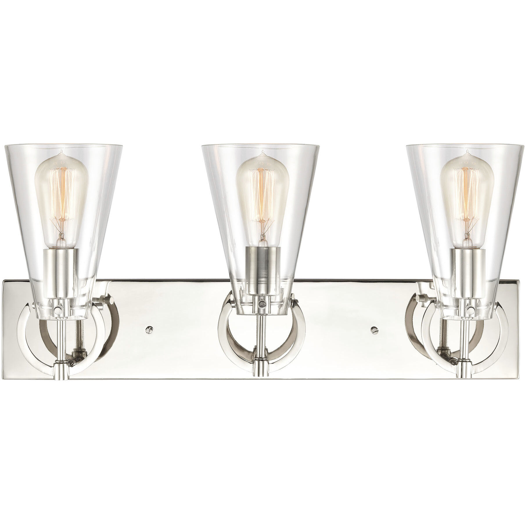 Gabby 3 Light 23 inch Polished Nickel Vanity Light Wall Light