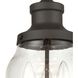 Renford 3 Light 8 inch Architectural Bronze with Clear Outdoor Pendant