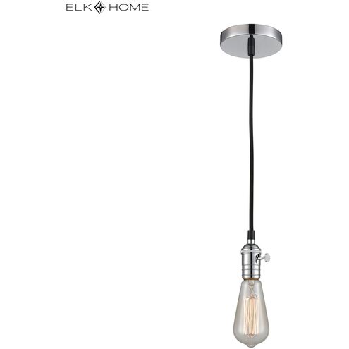 Socket 1 Light 3 inch Chrome Mini Pendant Ceiling Light