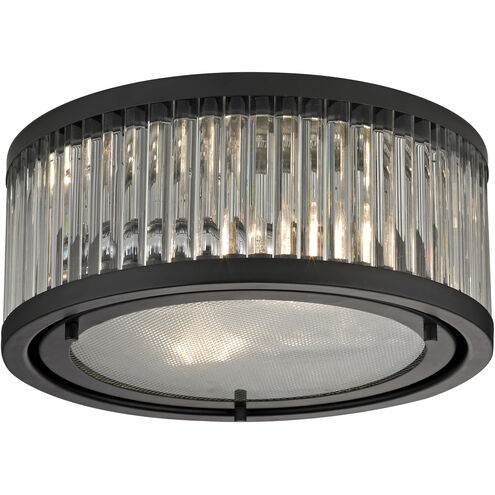 Linden Manor 2 Light 12 inch Oil Rubbed Bronze Flush Mount Ceiling Light