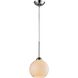 Cassandra 1 Light 8 inch Polished Chrome Mini Pendant Ceiling Light in Incandescent, White