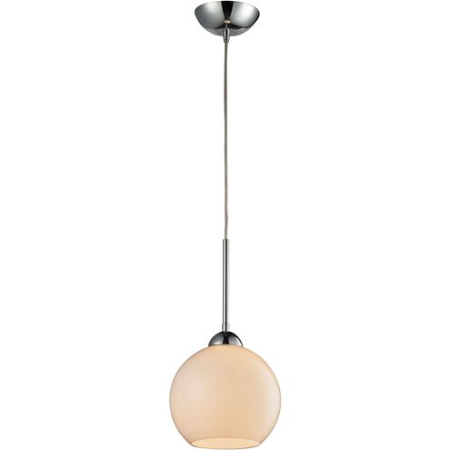 Cassandra 1 Light 8 inch Polished Chrome Mini Pendant Ceiling Light in Incandescent, White