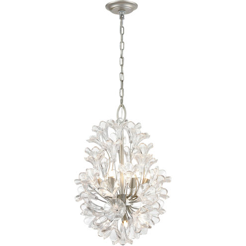 Celene 9 Light 15 inch Aged Silver Chandelier Ceiling Light