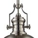Chadwick 1 Light 13 inch Satin Nickel Pendant Ceiling Light in Incandescent