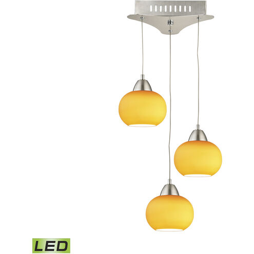 Ciotola LED 10 inch Satin Nickel Mini Pendant Ceiling Light