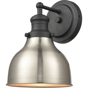 Haralson 1 Light 7 inch Charcoal with Satin Nickel Vanity Light Wall Light