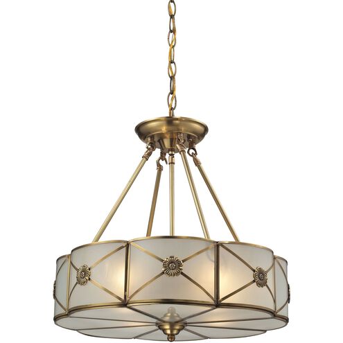 Preston 4 Light 18 inch Brushed Brass Chandelier Ceiling Light