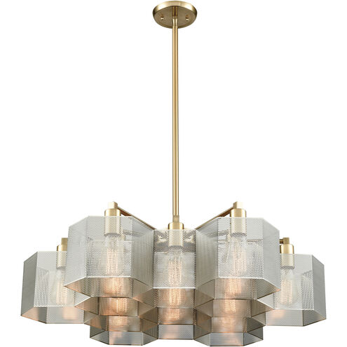 Compartir 13 Light 30 inch Polished Nickel Chandelier Ceiling Light