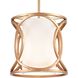 Ringlets 1 Light 10 inch Matte Gold Mini Pendant Ceiling Light