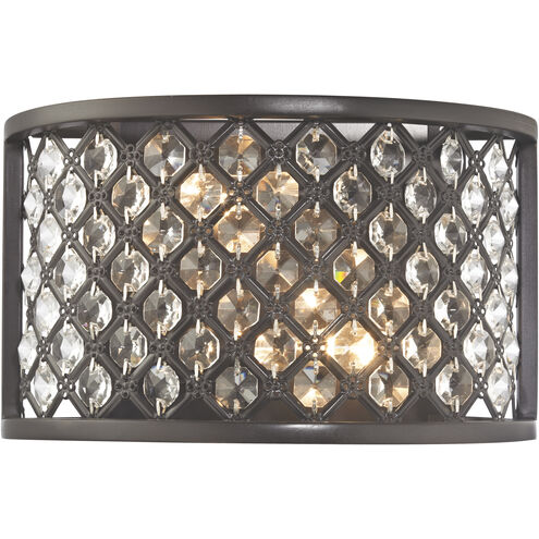 Genevieve 2 Light 10 inch Oil Rubbed Bronze ADA Sconce Wall Light in Incandescent