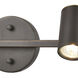 Kempton 2 Light 16 inch Matte Black with Satin Brass Vanity Light Wall Light