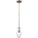 Culmination 1 Light 5 inch Weathered Zinc with Clear Mini Pendant Ceiling Light