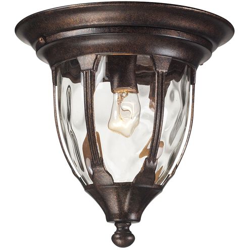 Glendale 1 Light 11 inch Regal Bronze Outdoor Flush Mount