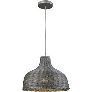 Pleasant Fields 1 Light 14 inch Weathered Gray Pendant Ceiling Light