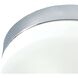 Disc 2 Light 9 inch Silver with White Flush Mount Ceiling Light