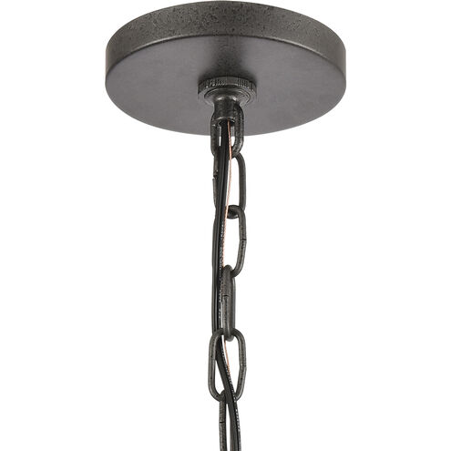 Annenberg 8 inch 60.00 watt Anvil Iron with Distressed Antiqued Gray Outdoor Pendant