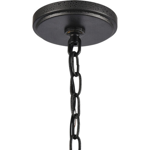Beaufort 3 Light 14 inch Anvil Iron with Distressed Antiqued Gray Pendant Ceiling Light