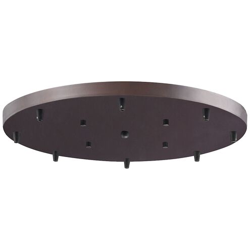Illuminare 8 Light 2 inch Deep Rust Pan in Oil Rubbed Bronze, Round