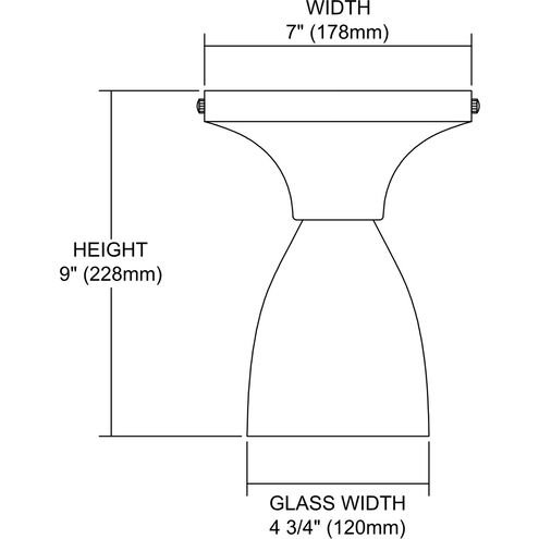 Celina 1 Light 7 inch Polished Chrome Semi Flush Mount Ceiling Light in Snow White Glass, Standard, Incandescent