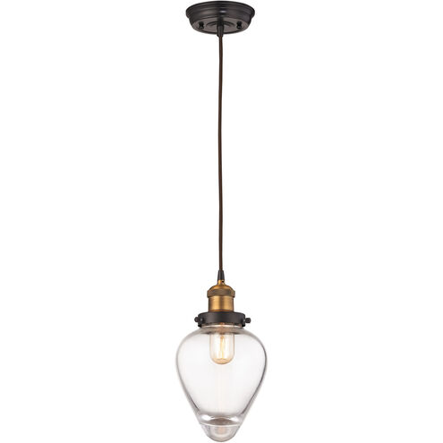 Bartram 1 Light 7 inch Antique Brass with Oil Rubbed Bronze Multi Pendant Ceiling Light, Configurable