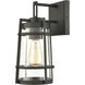 Crofton 1 Light 12 inch Charcoal Outdoor Sconce