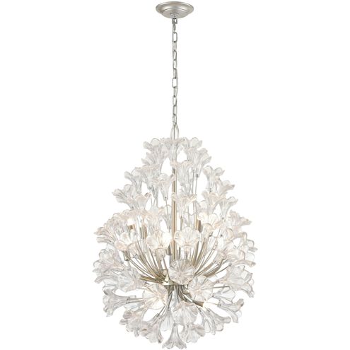 Celene 12 Light 22 inch Aged Silver Chandelier Ceiling Light