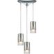 Tallula 3 Light 12 inch Polished Chrome Mini Pendant Ceiling Light