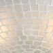 Fusion 2 Light 12 inch Satin Nickel Semi Flush Mount Ceiling Light in White Mosaic Glass