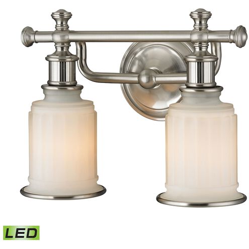 Acadia LED 13 inch Brushed Nickel Vanity Light Wall Light