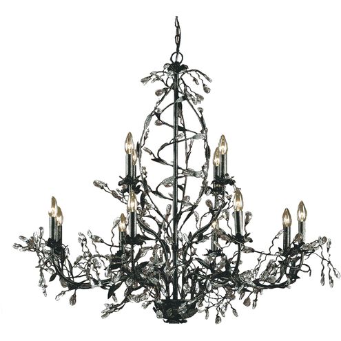 Circeo 12 Light 49 inch Deep Rust Chandelier Ceiling Light