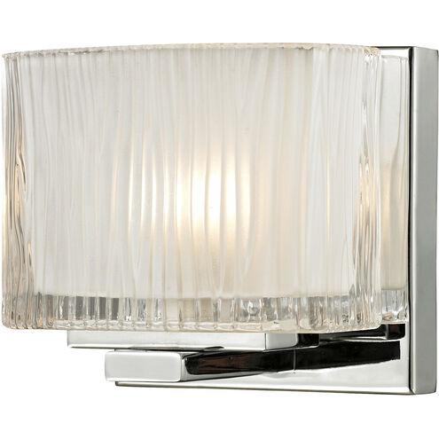 Chiseled Glass 1 Light 5 inch Polished Chrome Vanity Light Wall Light