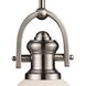 Brooksdale 1 Light 5 inch Satin Nickel Mini Pendant Ceiling Light in Incandescent