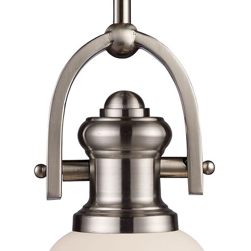 Brooksdale 1 Light 5 inch Satin Nickel Mini Pendant Ceiling Light in Incandescent