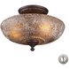 Norwich 3 Light 14 inch Oil Rubbed Bronze Semi Flush Mount Ceiling Light