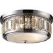 Flushmounts 2 Light 13 inch Polished Chrome Flush Mount Ceiling Light