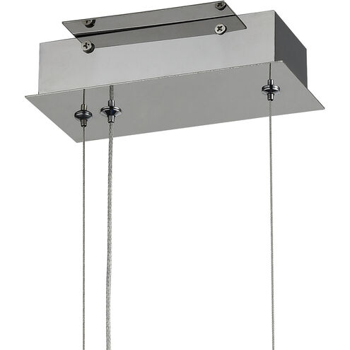 Meadowland LED 8 inch Silver with Polished Chrome Mini Pendant Ceiling Light