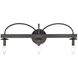 Williamson 3 Light 24 inch Black Vanity Light Wall Light