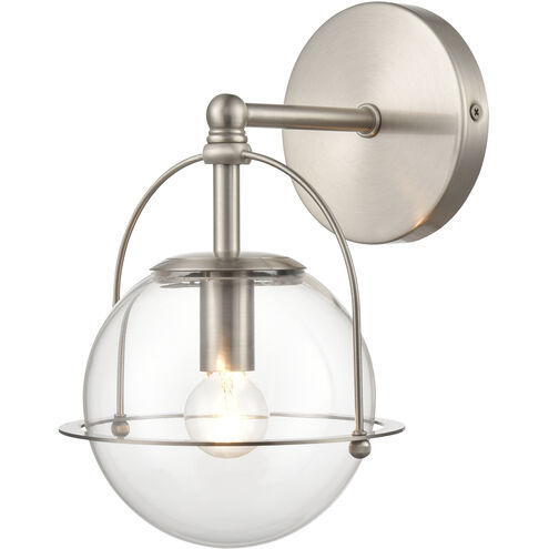 Langford 1 Light 8 inch Satin Nickel Vanity Light Wall Light