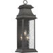 Forged Provincial 3 Light 25 inch Charcoal Outdoor Sconce
