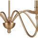 Wellsley 6 Light 47 inch Burnished Brass Chandelier Ceiling Light