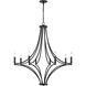 Spanish Villa 8 Light 36 inch Charcoal Chandelier Ceiling Light
