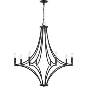 Spanish Villa 8 Light 36 inch Charcoal Chandelier Ceiling Light