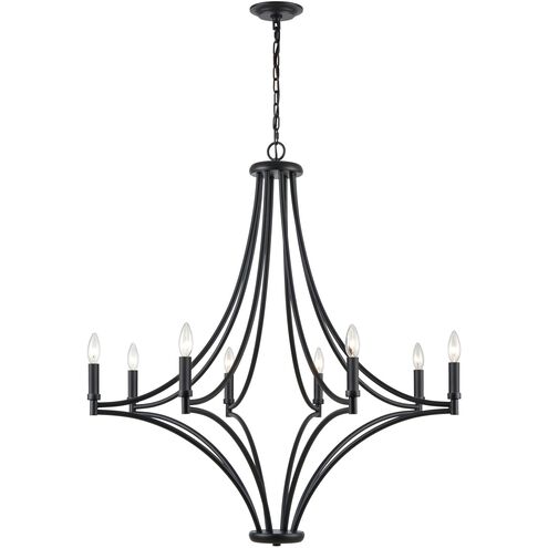 Spanish Villa 8 Light 36 inch Charcoal Chandelier Ceiling Light