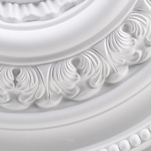 English Study White Medallion